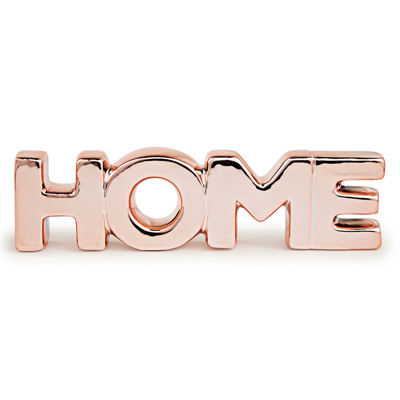 Palavra Decorativa 'home' Em Ceramica - Rose