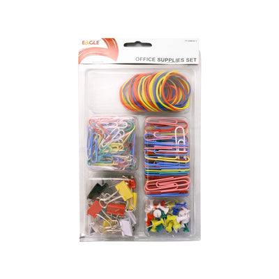 Kit Para Escritório Blister com 205 Peças Sortidas