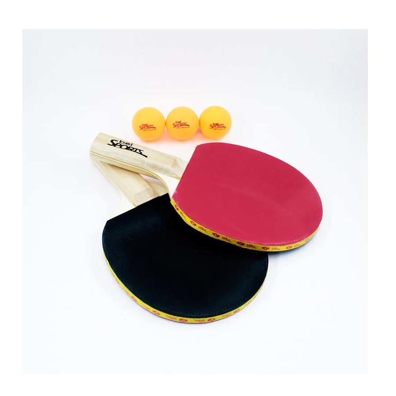 Kit Tênis de Mesa 2 Raquetes + 3 Bolinhas n°40 Bel