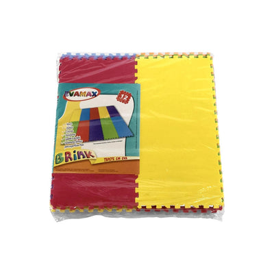 Tapete Tatame de Eva 12 Peças Colors 30x19cm - Evamax