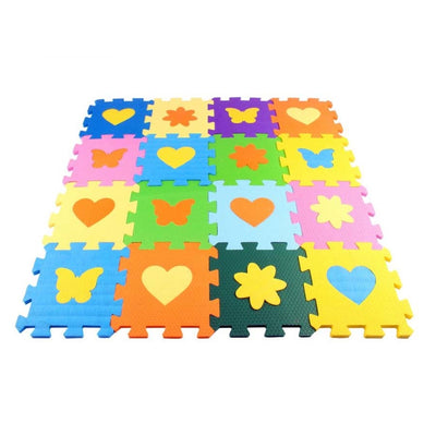 TAPETE MINI ART COLOR 15X15CM 5 MM - 16 PEÇAS