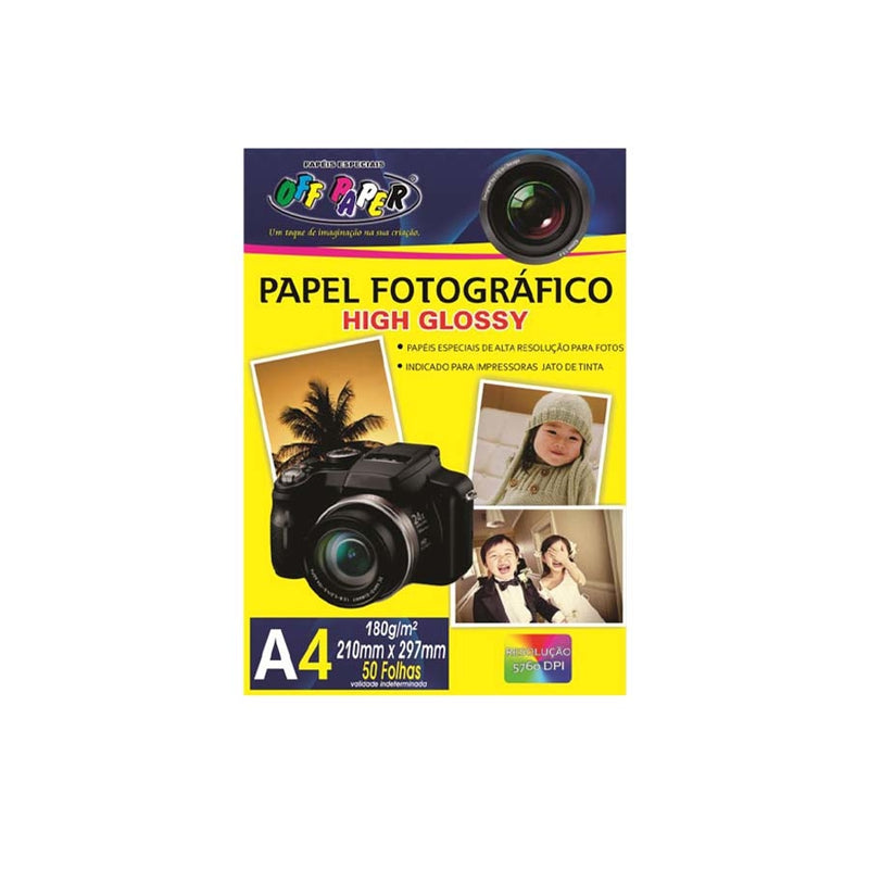 PAPEL FOTOGRÁFICO A4 180G 50 F