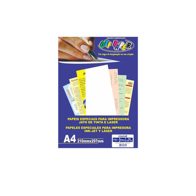 Papel A4 Couche Branco 170g Off Paper Pacote C/50