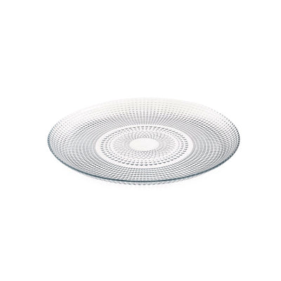 PRATO RASO JATEADO TRANSPARENTE 26,5 CM PLASVALE