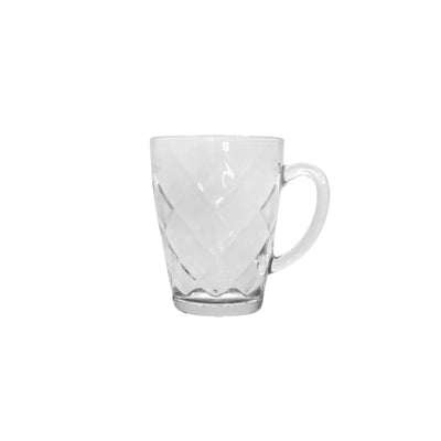 Caneca Textura Diamante 200ml - Vidro