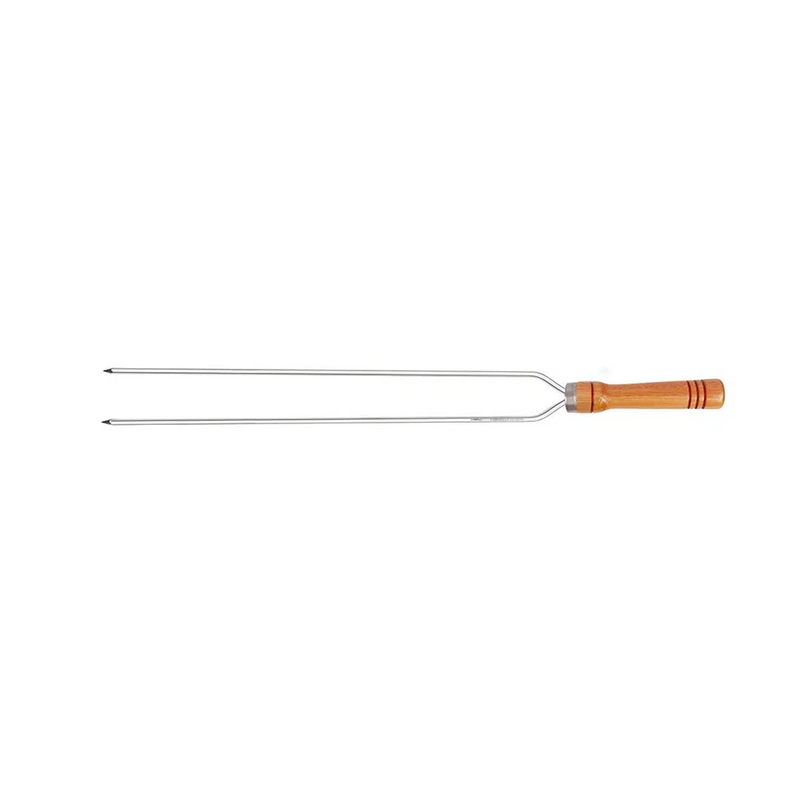 ESPETO ALUMÍNIO DUPLO PARA CHURRASCO 90CM