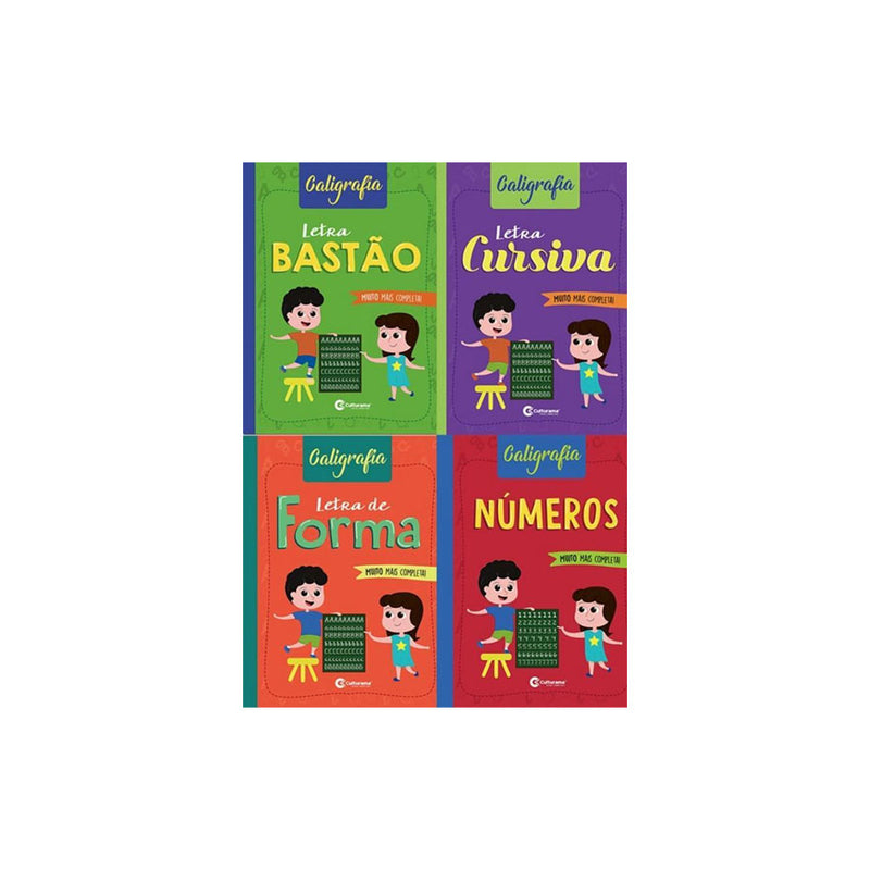 Caligrafia Divertida Com 4 Capas Sortidas