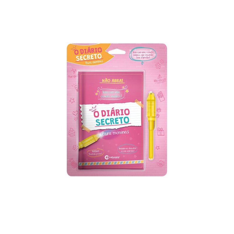 Diario Secreto com Caneta Mágica para Meninas