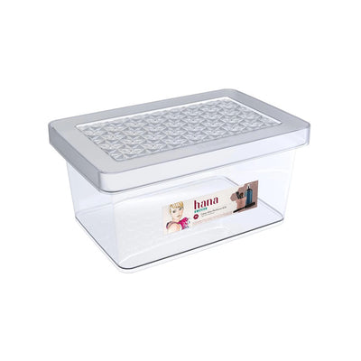 Caixa Multiuso com Tampa  8,5L Cristal - Hana