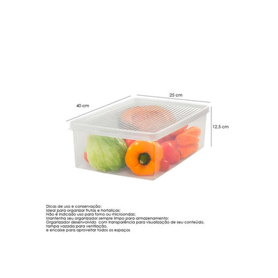 Caixa Organizadora para Frutas e Verduras 6,8 Litros - Ordene