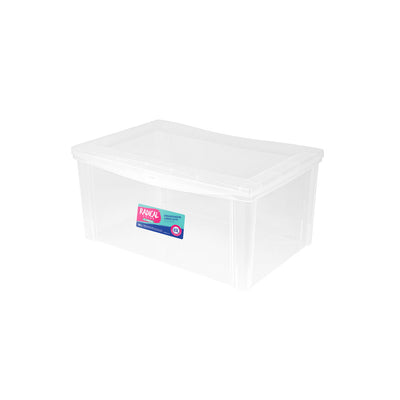 Organizador Plástico 65 Litros Cristal - Ordene