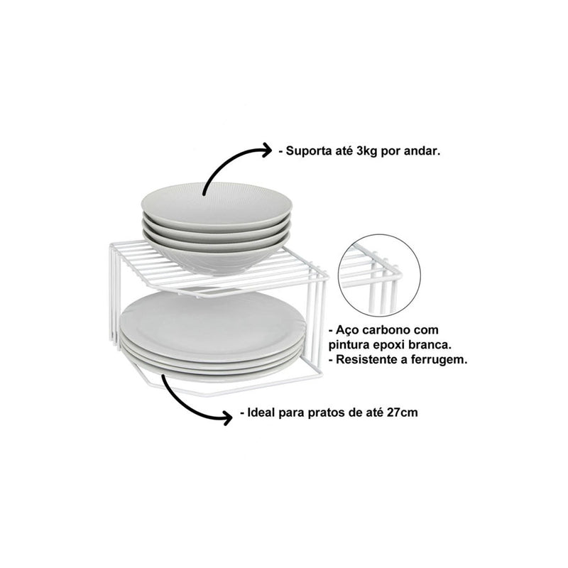 Organizador de Canto Metal 25x15cm - Ordene