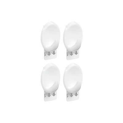GANCHO OVAL BRANCO - P COM 4UND
