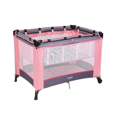 Berço Fit Portátil Voyage - ROSA GEO