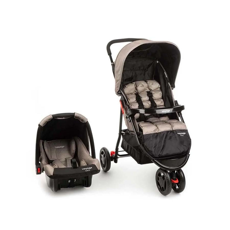 Carrinho Com Bebê Conforto Travel System Delta Voyage