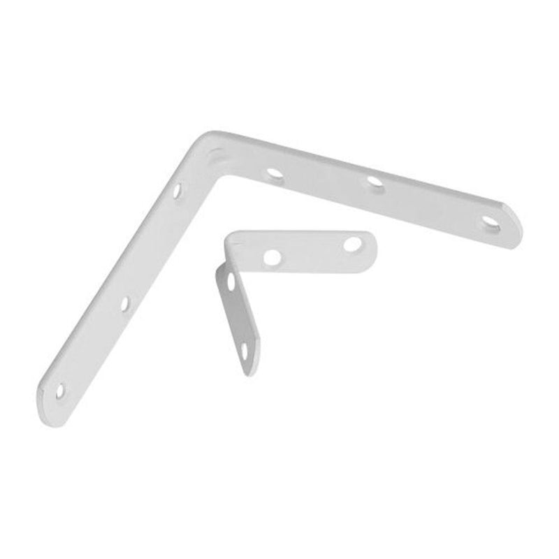 CANTONEIRAS BRANCAS COM ABAS IGUAIS 50MM COM 4 UNIDADES - BEMFIXA-6403