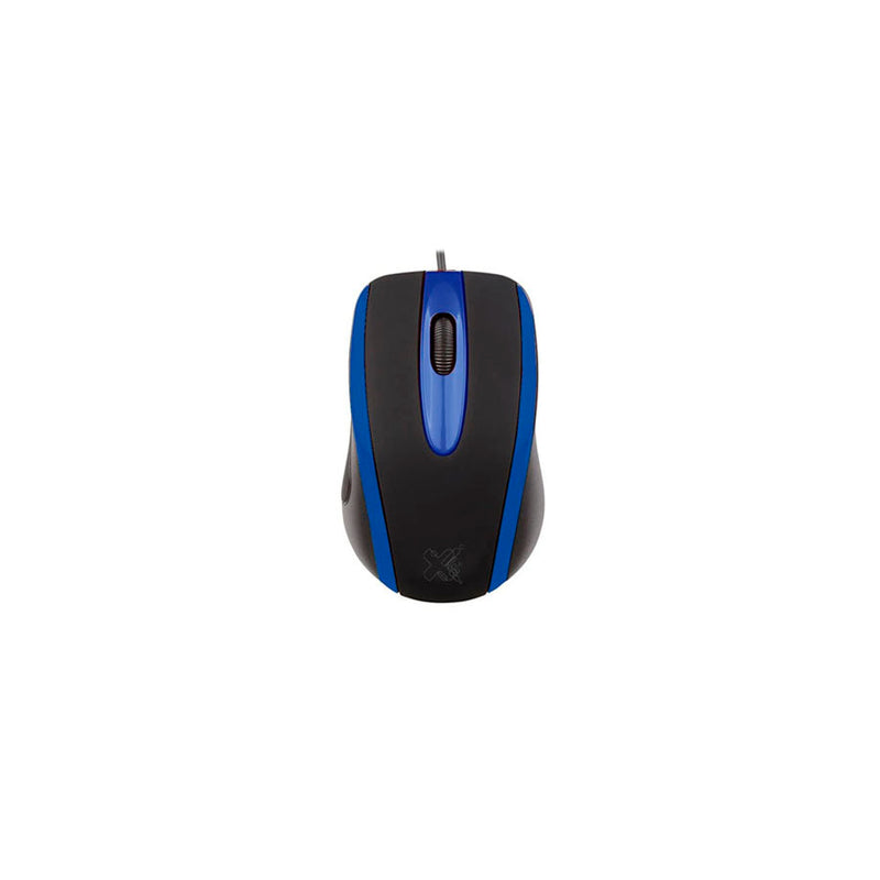 Mouse Techzone Preto/Azul Maxprint