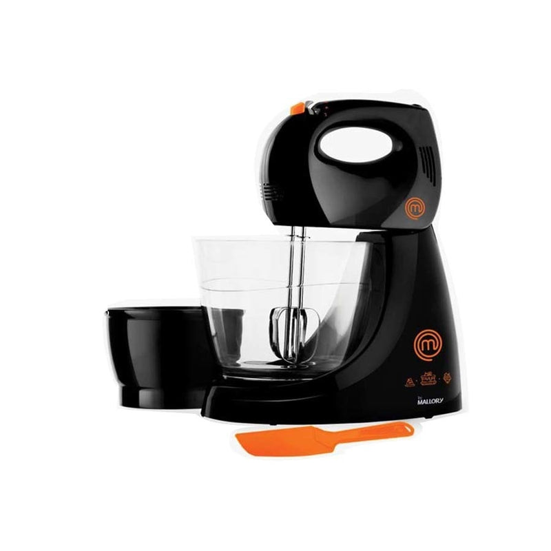 BATEDEIRA MALLORY MASTERCHEF, 4 VELOCIDADES, 2 TIGELAS, 200W, PRETA
