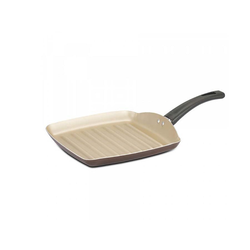 Bistequeira Quadrada Antiaderente 24cm Marrom Premiu Panelux