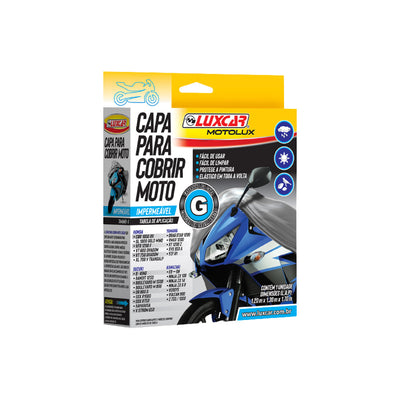 Capa para Motocicleta Tamanho G - Lux Car