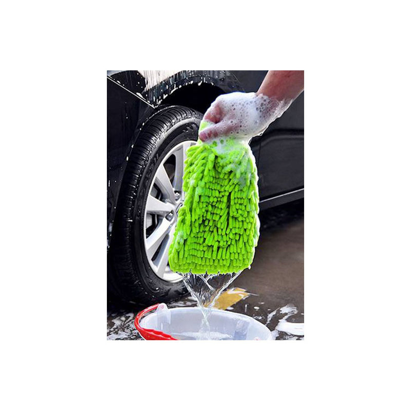 Luva De Microfibra Para Auto Luxcar - Verde