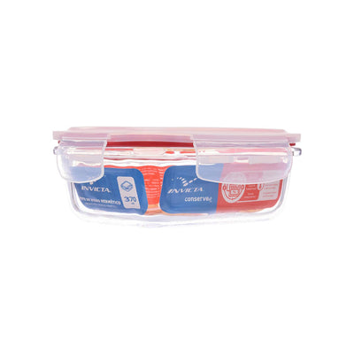 Pote de Vidro com Tampa Hermética 370 ml - Invicta