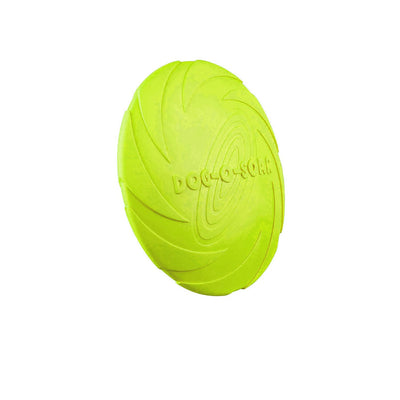 BRINQUEDO DE BORRACHA DISCO VERDE 15CM