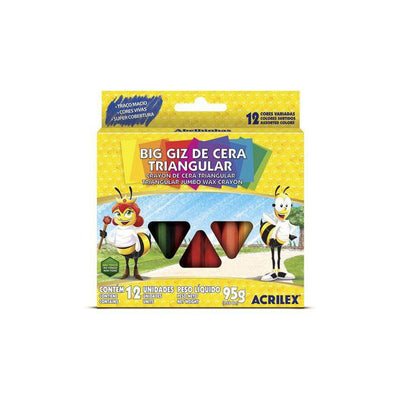 Big Giz de Cera 12 Cores - Acrilex
