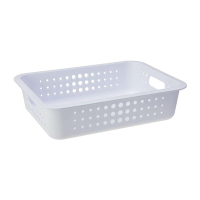 Cesta Organizadora G 9 Litros 41 x 31 x 10 cm - Branco
