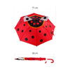 Guarda Chuva Infantil - Modelo Joaninha com Orelhinhas - vermelho