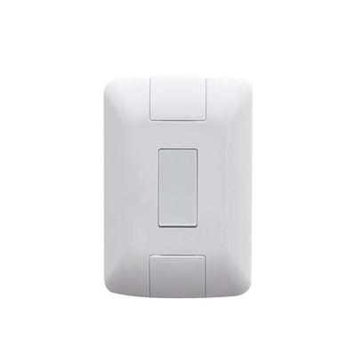 Conjunto 4x2 com 1 Interruptor Simples Tramontina Aria 6 A 250 V Branco
