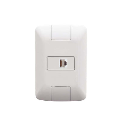 Conjunto 4x2 com 1 Tomada RJ45 cat. 6 Tramontina Aria Branco