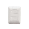 Conjunto 4x2 com 2 Interruptores Simples Tramontina Aria 6 A 250 V Branco