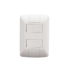 Conjunto 4x2 com 2 Interruptores Simples Tramontina Aria 6 A 250 V Branco