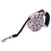 GUIA RETRÁTIL PARA PETS BRANCO E ROSA  SZ-0002