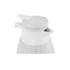 Garrafa Térmica Revestida com Rattan de Plástico Branca - 1l