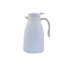 Garrafa Térmica Revestida com Rattan de Plástico Branca - 1l