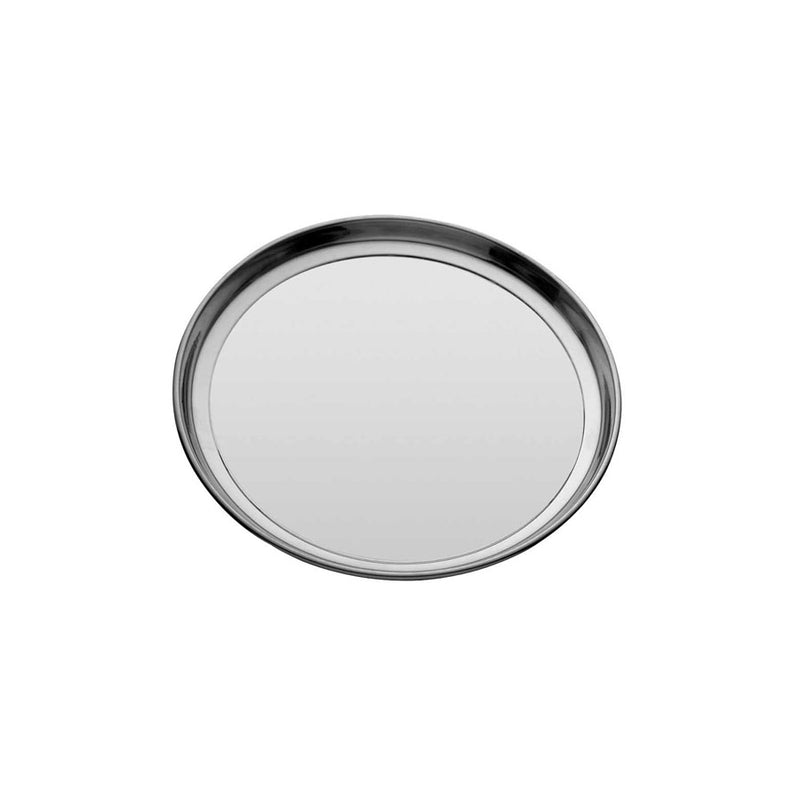 Bandeja redonda em aco inox D35xA2,8cm - Dynasty