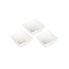 Jogo De Petisqueira Bowl Full Fit em Porcelana 80ml Gourmet Quadrada com 3 Peças.