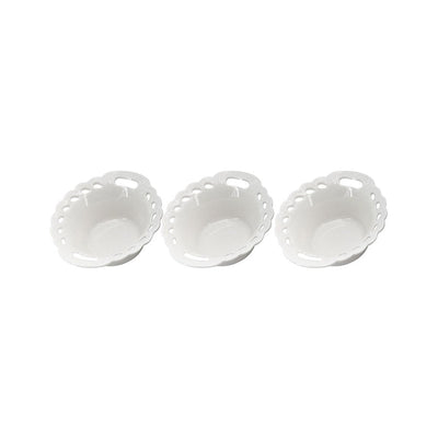 Jogo de 3 bowls Redondos em Porcelana - Dynasty -10,4xP9,7xA4cm