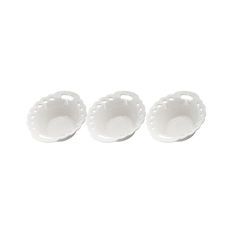 Jogo de 3 bowls Redondos em Porcelana - Dynasty -10,4xP9,7xA4cm