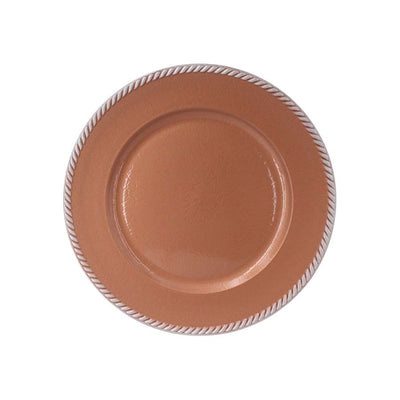 Sousplat em plástico Ø33cm cor ROSÊ