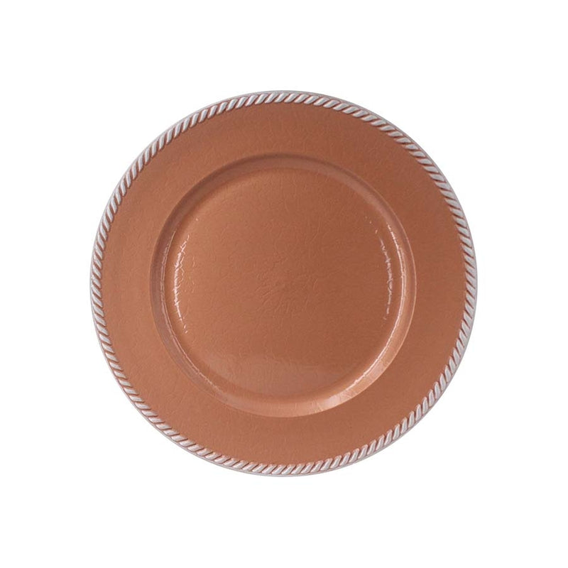 Sousplat em plástico Ø33cm cor ROSÊ