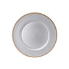 Sousplat em plástico Ø33cm cor prata
