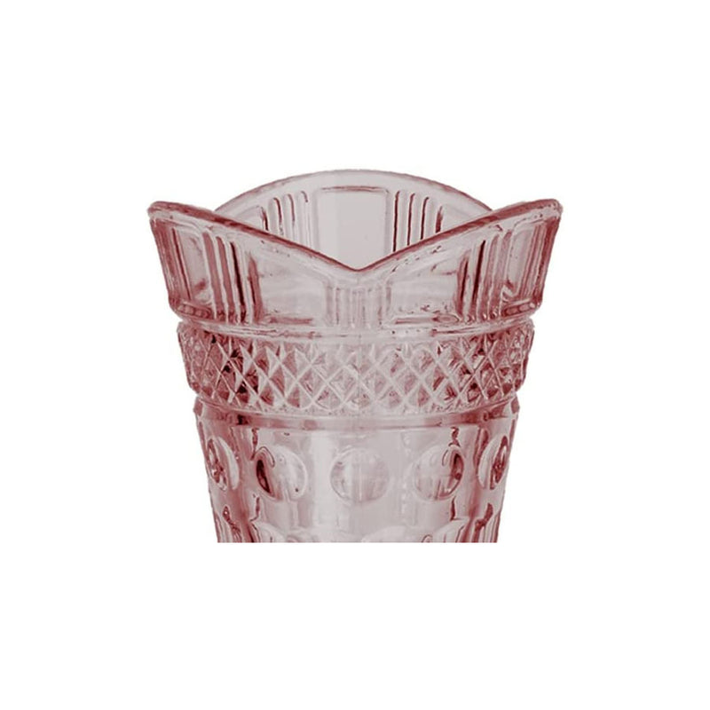 Vaso Floreiro Clássica Solotário em Cristal Ecológico Rosa
