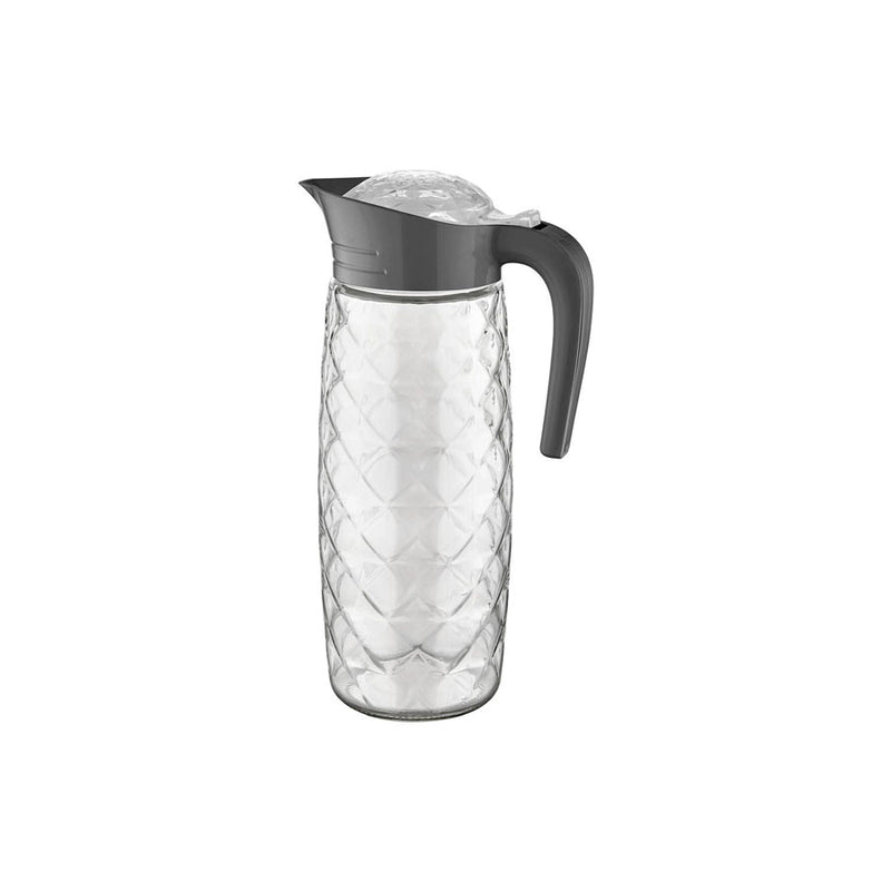 Jarra Square Qlux em vidro 1,6L com tampa