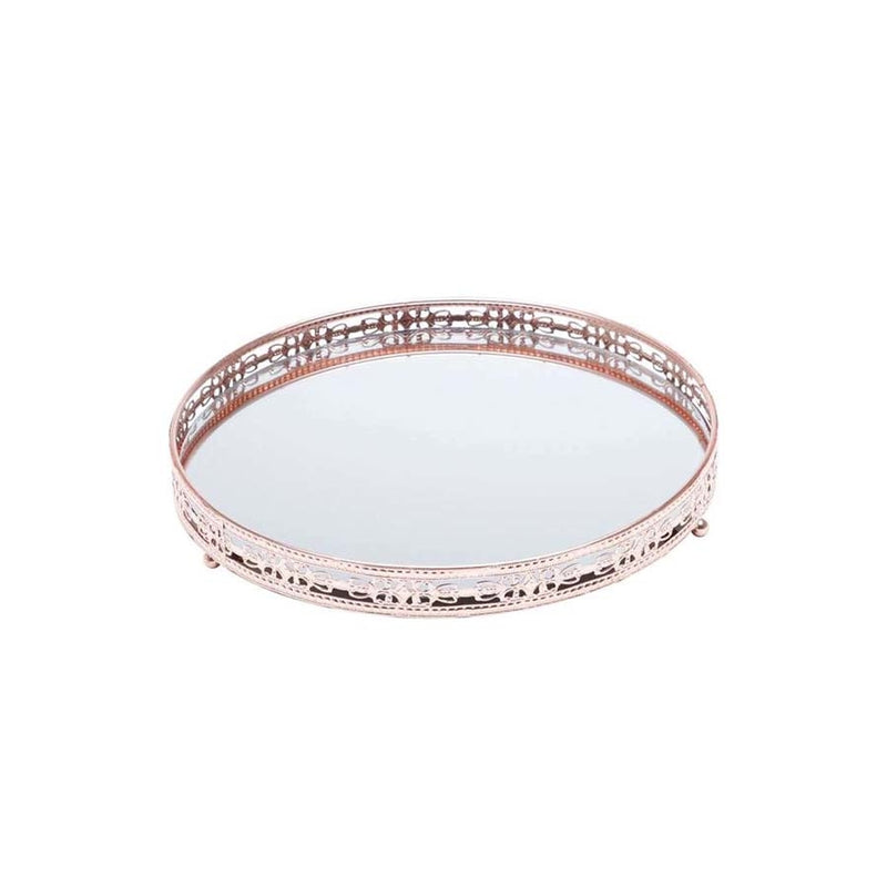 Bandeja Espelhada Cobre 30,2x30,3x5,5 cm
