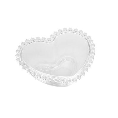 CONJUNTO 2 BOWLS EM CRISTAL CORAÇÃO PEARL 15X13X5CM - WOLFF