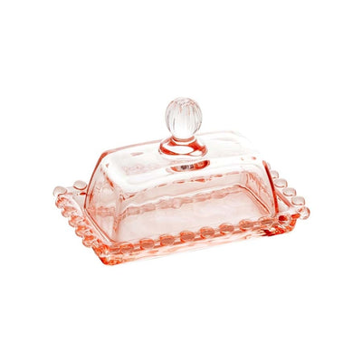 MANTEIGUEIRA CRISTAL  PEARL ROSA 11X7X7CM WOLFF