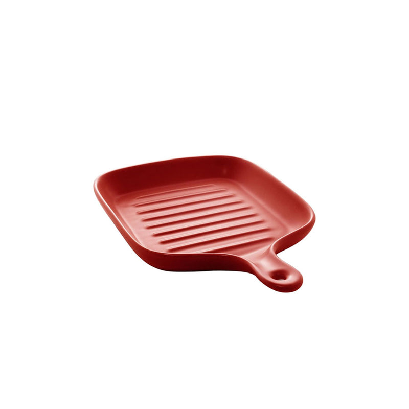 Travessa de Porcelana Nórdica Vermelho 24cm